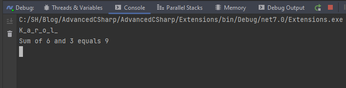 Advanced C#: Extensions