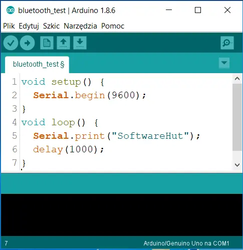 Bluetooth Test on the Arduino