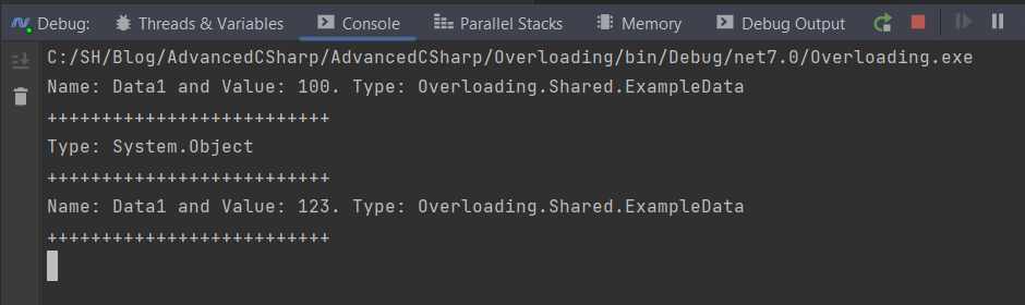 Advanced C#: Overloading